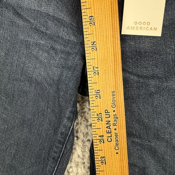 Good American Jeans Good Classic Slim Straight Jeans Women's 00 Indigo526 - Picture 10 of 15